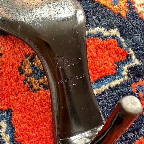 Authentic Dior Sandals Black Leather - Picture 3 of 5